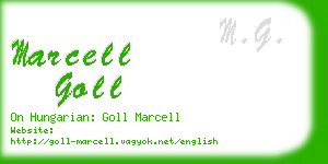 marcell goll business card